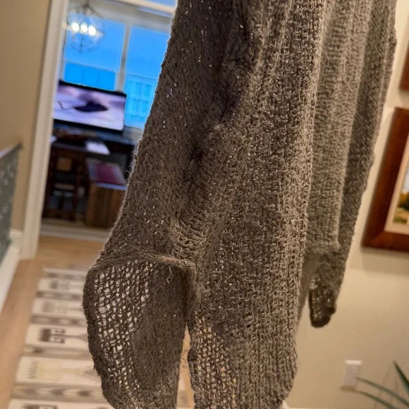 La Bottega di Brunella open weave sweater taupe - Picture 5 of 7